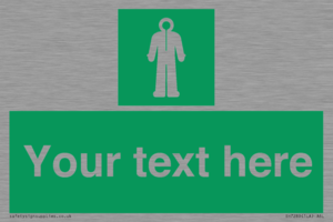 Custom sign safe condition Survival clothing